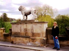 Sara with lion