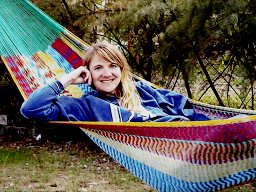 Sara in the hammock